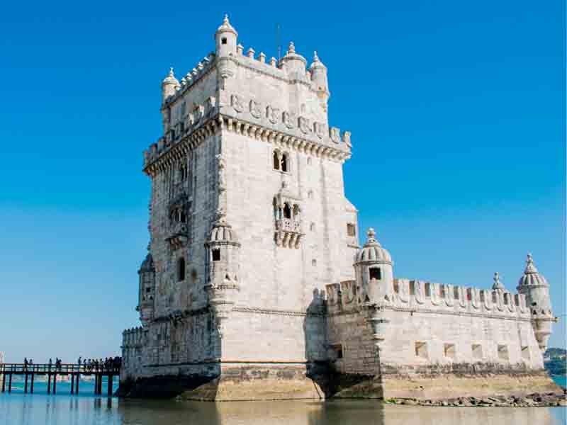 garden of belem tower portugal