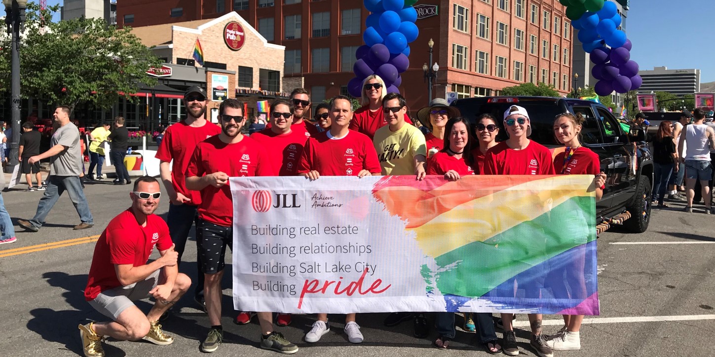 Building Pride Salt Lake City chapter attends the 2018 Pride Parade